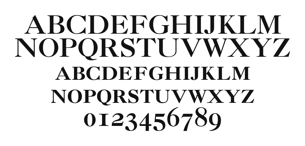 Caslon-3-Roman-Small-Caps-Oldstyle-Figures: every letter, A to Z and a to z, and the numbers 0 to 9