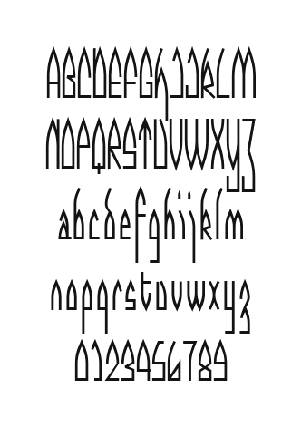 CathedralGothic-Regular: every letter, A to Z and a to z, and the numbers 0 to 9
