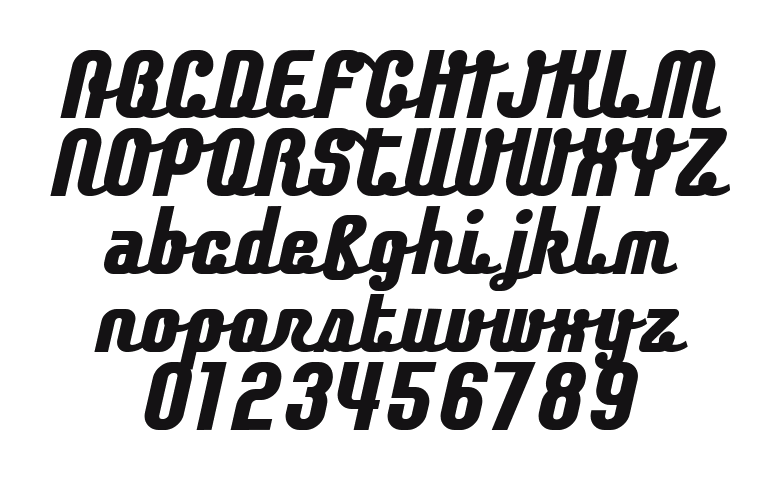 Chaingothic-ExtraBold: every letter, A to Z and a to z, and the numbers 0 to 9