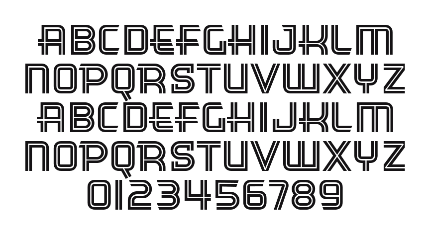 Cinema-Gothic-BTN-Inline: every letter, A to Z and a to z, and the numbers 0 to 9