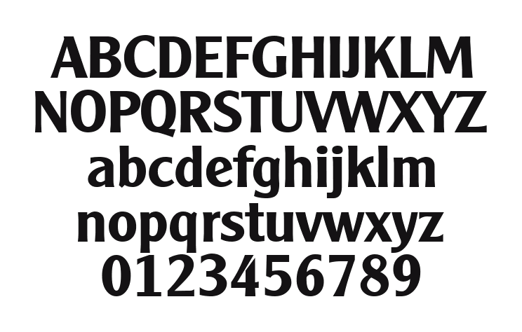Clearly-Gothic-Bold: every letter, A to Z and a to z, and the numbers 0 to 9