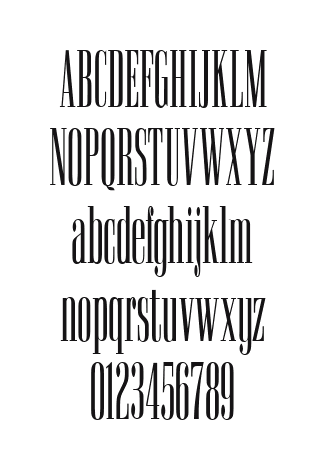Goldwater-Plain: every letter, A to Z and a to z, and the numbers 0 to 9