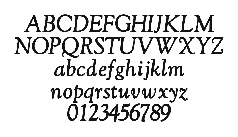 GoudyRetrospectiveSSK-BoldItalic: every letter, A to Z and a to z, and the numbers 0 to 9