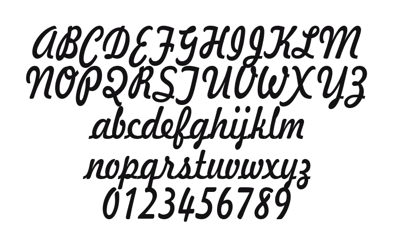 Jott-43-Condensed-Italic 2: every letter, A to Z and a to z, and the numbers 0 to 9