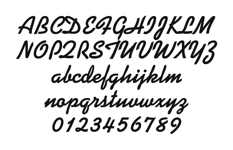 Kaufmann_Becker_Joining_bold: every letter, A to Z and a to z, and the numbers 0 to 9