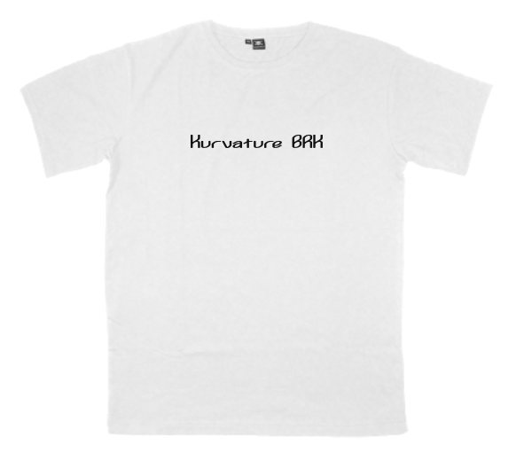 Kurvature-BRK printed on a t-shirt