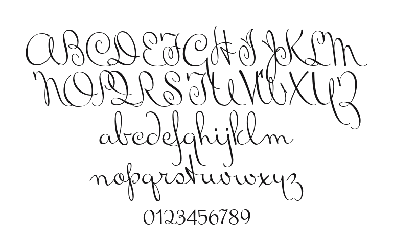 Mrs-Von-Eckley: every letter, A to Z and a to z, and the numbers 0 to 9