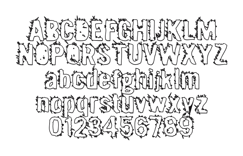 Mx2urban: every letter, A to Z and a to z, and the numbers 0 to 9