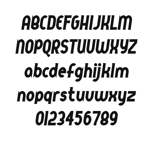 QueerStreet: every letter, A to Z and a to z, and the numbers 0 to 9