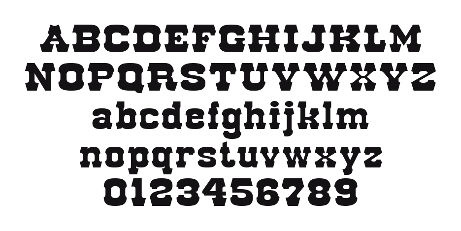 Red-Dog-Saloon-Open-Fill: every letter, A to Z and a to z, and the numbers 0 to 9