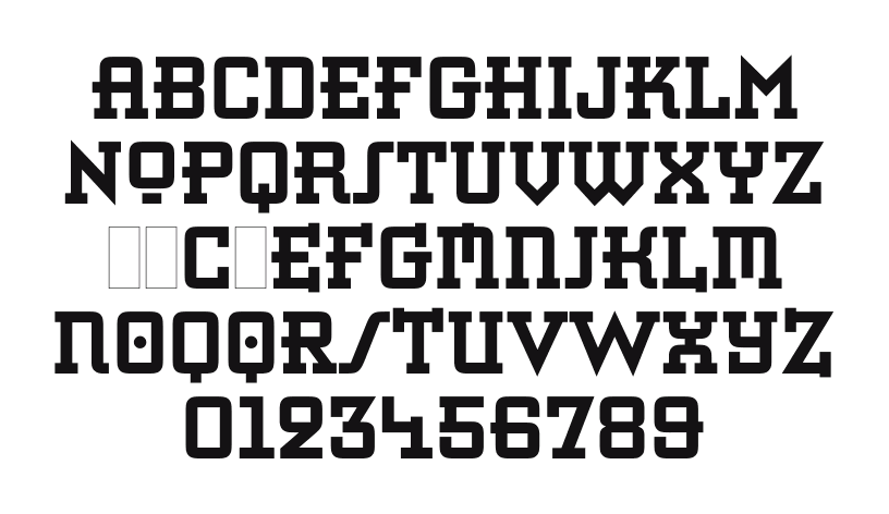 Retro-Bold-LET-Plain-1: every letter, A to Z and a to z, and the numbers 0 to 9