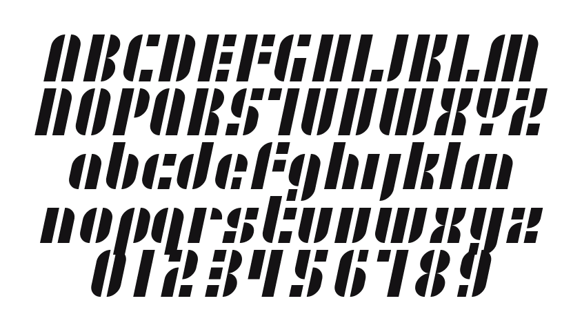 SF-RetroSplice: every letter, A to Z and a to z, and the numbers 0 to 9