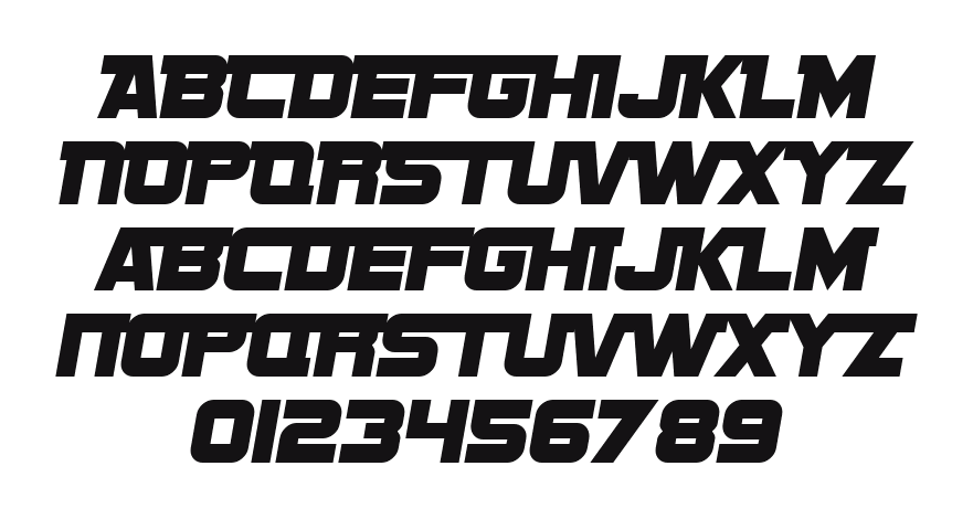 SF-Sports-Night-NS-Alternate: every letter, A to Z and a to z, and the numbers 0 to 9