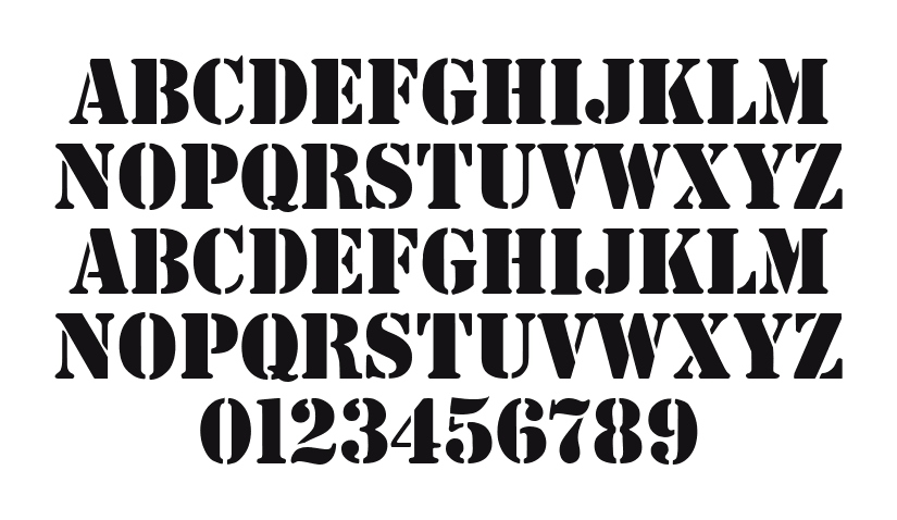 Steamer-Regular: every letter, A to Z and a to z, and the numbers 0 to 9