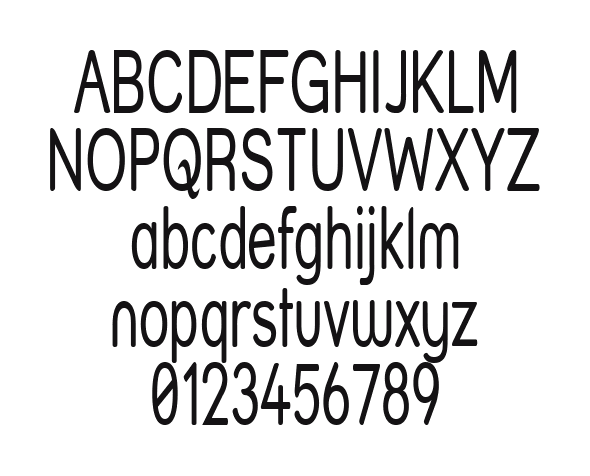 Street---Thin: every letter, A to Z and a to z, and the numbers 0 to 9