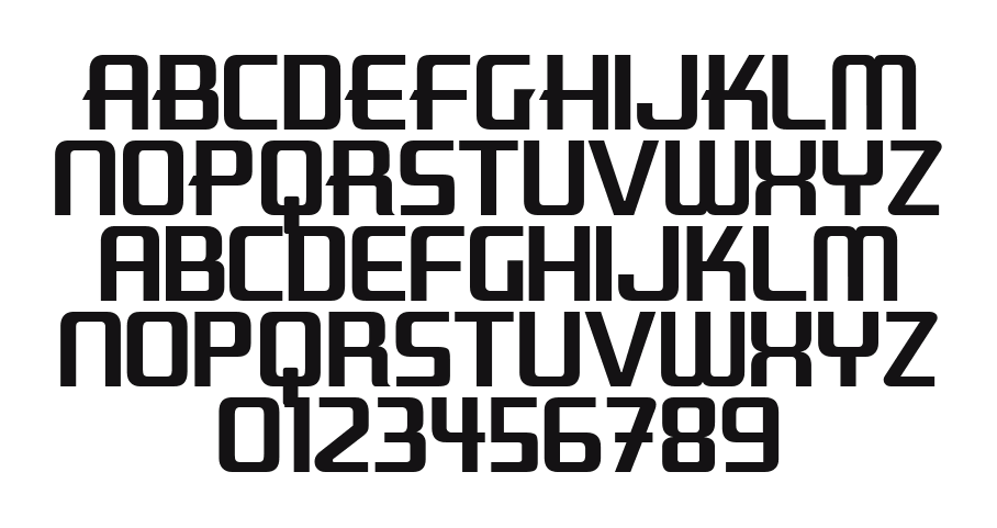 WalcottGothic-Sunset: every letter, A to Z and a to z, and the numbers 0 to 9