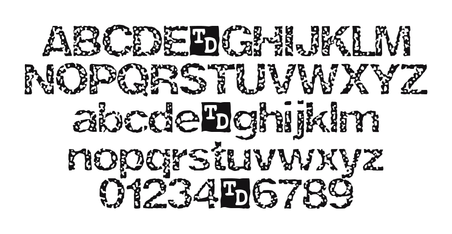 ZRex-Trial-Version: every letter, A to Z and a to z, and the numbers 0 to 9