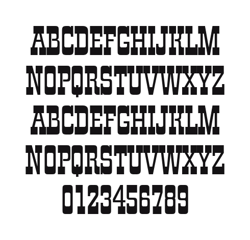 ZirkusD: every letter, A to Z and a to z, and the numbers 0 to 9