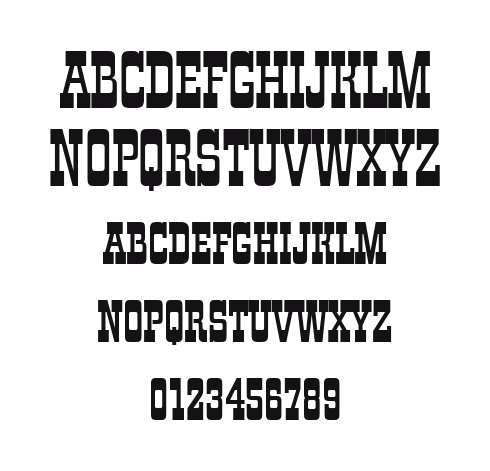ZirkusSCD: every letter, A to Z and a to z, and the numbers 0 to 9