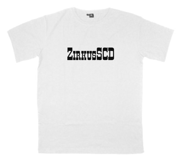 ZirkusSCD printed on a t-shirt