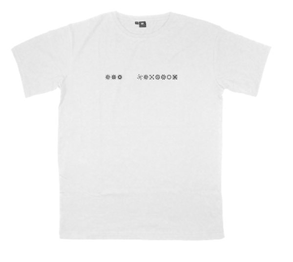 Zone23_gothics printed on a t-shirt