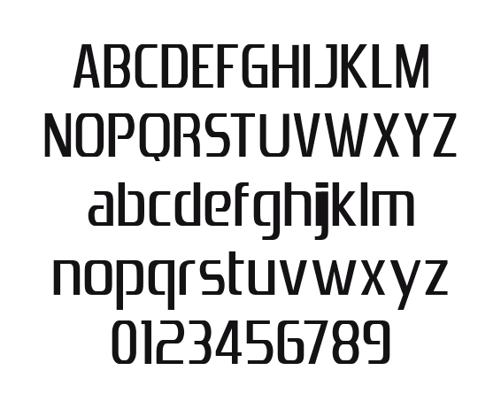 Zrnic-Cyr-Normal: every letter, A to Z and a to z, and the numbers 0 to 9