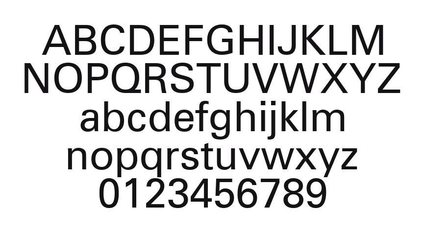 Zurich-BT: every letter, A to Z and a to z, and the numbers 0 to 9