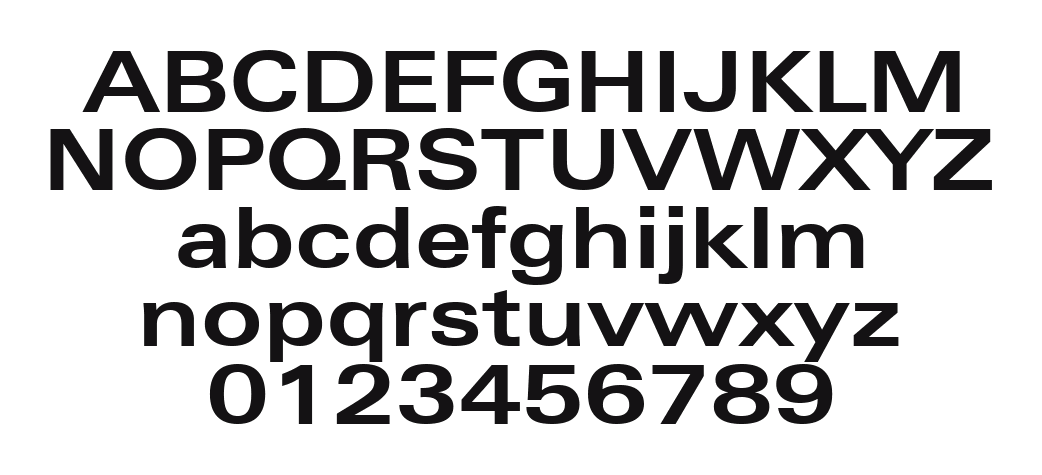 Zurich-Bold-Extended-BT: every letter, A to Z and a to z, and the numbers 0 to 9