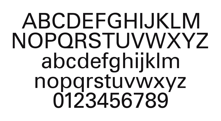 Zurich-Greek-BT: every letter, A to Z and a to z, and the numbers 0 to 9