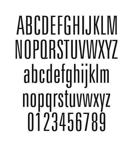 Zurich-LtXCn-BT-Light: every letter, A to Z and a to z, and the numbers 0 to 9