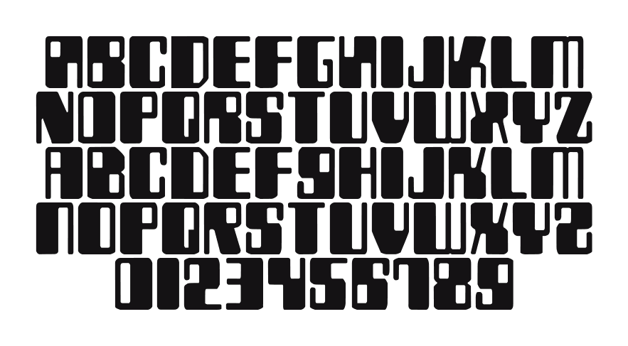Zyborgs: every letter, A to Z and a to z, and the numbers 0 to 9