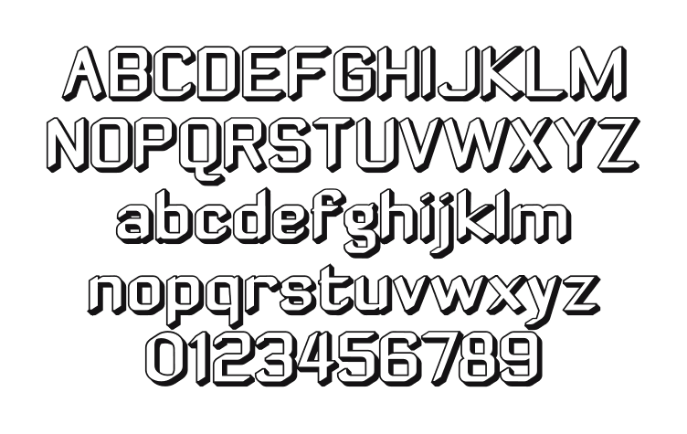 ZyphyteOffset: every letter, A to Z and a to z, and the numbers 0 to 9