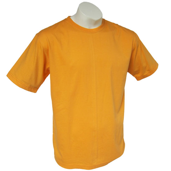 (T01S) T-shirt Standard in Fabric Color (2052) Tangerine in (210 GSM, 100% Cotton) Fabric ColorsStandard fabric for men shirtsFabric Specification100% Cotton210 Grams Per Square MeterPreshrunk materialThe fabric is preshrunk, but depending on the way you wash, the fabric might still have up to 2% of shrinkage more.