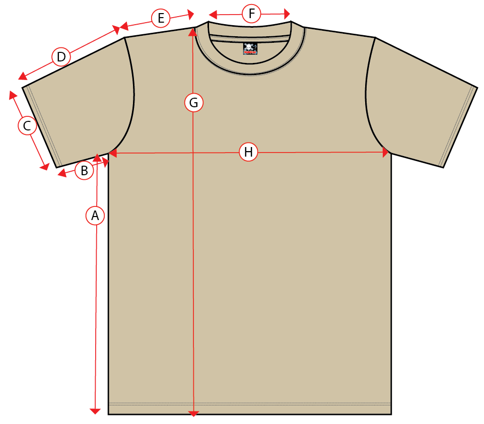 The T-shirt 7200 and its sizes: Asian vs Australian sizing